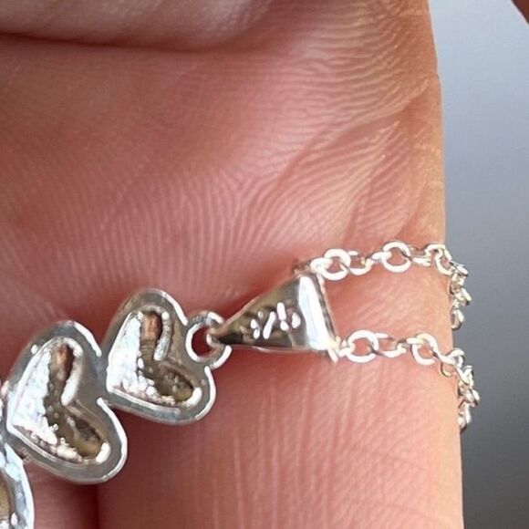 The Something Blue Heart pendant necklace in sapphire and 925 - Picture 9 of 11